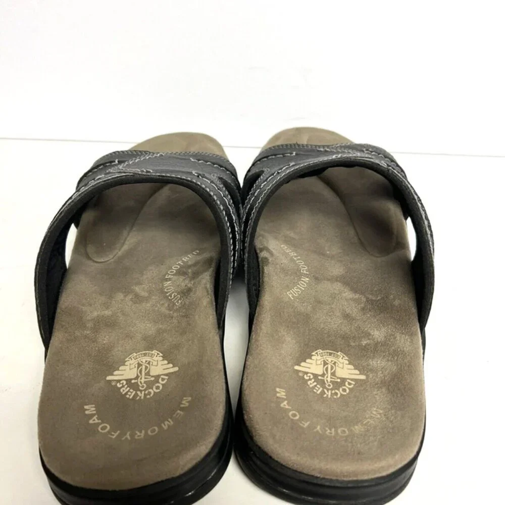 Dockers Mens Sunland Slide Sandal Black Size 8 M